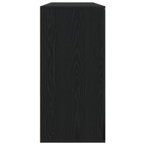 vidaXL Sideboards 2 pcs Black Oak 79x38x80 cm Engineered Wood