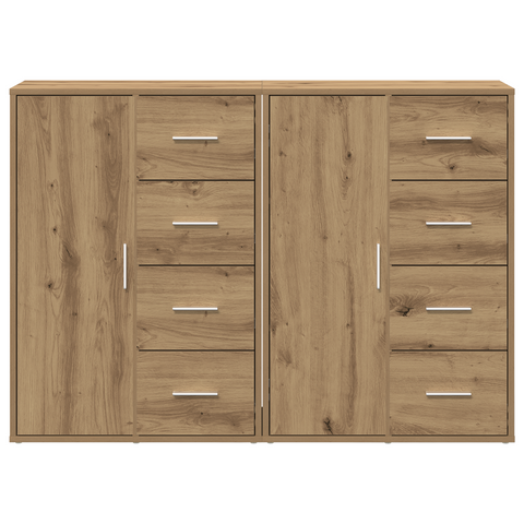 vidaXL Sideboards 2 pcs Artisan Oak 60x31x84 cm Engineered Wood