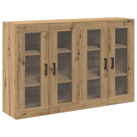 vidaXL Wall Mounted Cabinets 2 pcs Artisan Oak 69,5x34x90 cm Engineered Wood
