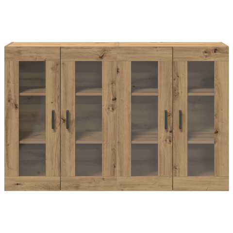 vidaXL Wall Mounted Cabinets 2 pcs Artisan Oak 69,5x34x90 cm Engineered Wood