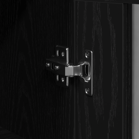 vidaXL Wall Mounted Cabinets 2 pcs Black Oak 69,5x34x90 cm Engineered Wood