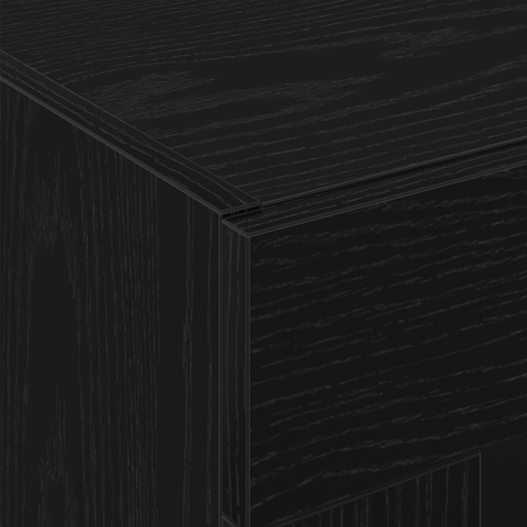 vidaXL Wall Mounted Cabinets 2 pcs Black Oak 69,5x34x90 cm Engineered Wood