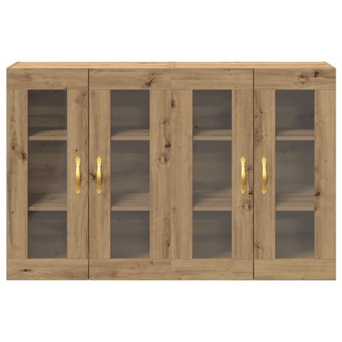 vidaXL Wall Mounted Cabinets 2 pcs Artisan Oak 69,5x34x90 cm Engineered Wood