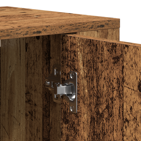 vidaXL Highboard Old Wood 80x33x150 cm Engineered Wood