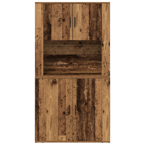 vidaXL Highboard Old Wood 80x33x150 cm Engineered Wood