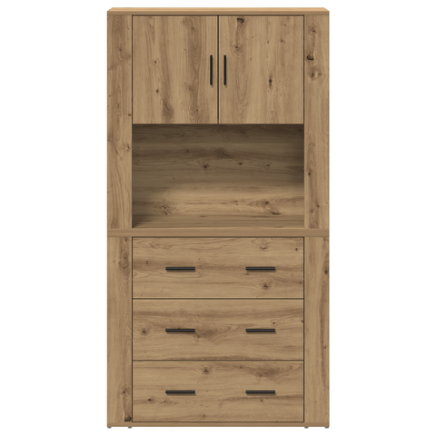 vidaXL Highboard Artisan Oak 80x33x150 cm Engineered Wood