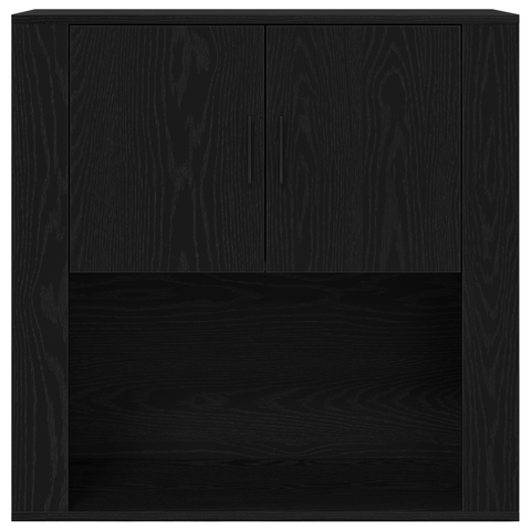 vidaXL Highboard Black Oak 80x33x150 cm Engineered Wood