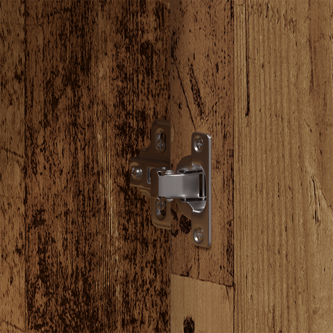 vidaXL 3 Piece Bathroom Cabinet Set Old Wood Engineered Wood