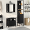 vidaXL 3-Piece Dressing Table Set in Grey Sonoma Engineered Wood