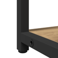 vidaXL 3-Piece Dressing Table Set in Brown Oak Engineered Wood