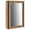 vidaXL 3-Piece Dressing Table Set in Brown Oak Engineered Wood