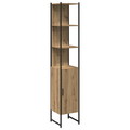 vidaXL 3-Piece Dressing Table Set in Brown Oak Engineered Wood