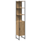 vidaXL 3-Piece Dressing Table Set in Brown Oak Engineered Wood