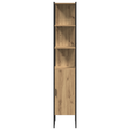 vidaXL 3-Piece Dressing Table Set in Brown Oak Engineered Wood