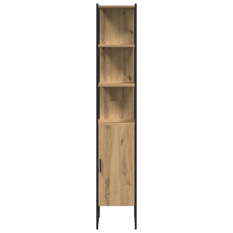 vidaXL 3-Piece Dressing Table Set in Brown Oak Engineered Wood