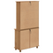 vidaXL Hutch 'ASKIM'Honey Brown 91x40x183 cm Solid Wood Pine