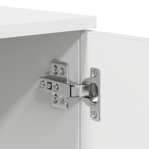 vidaXL Storage Bed Frame White 100x200 cm