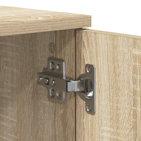 vidaXL Storage Bed Frame Sonoma Oak 100x200 cm