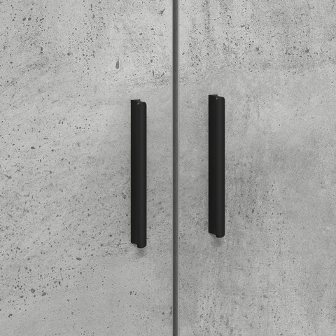 vidaXL Storage Bed Frame Concrete Grey 100x200 cm