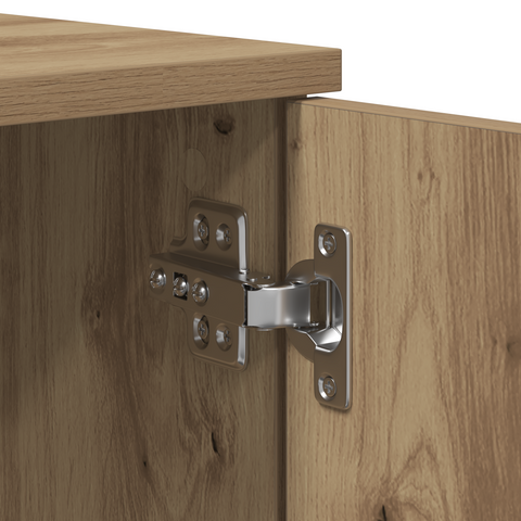 vidaXL Storage Bed Frame Artisan Oak 100x200 cm