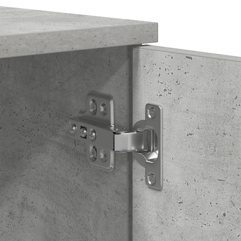 vidaXL Storage Bed Frame Concrete Grey 90x190 cm