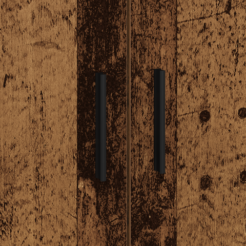 vidaXL Storage Bed Frame Old Wood 90x190 cm