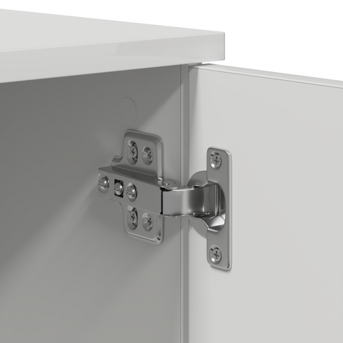 vidaXL Storage Bed Frame White 75x190 cm