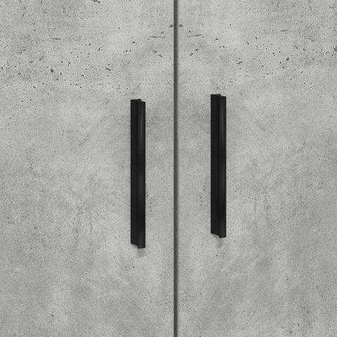 vidaXL Storage Bed Frame Concrete Grey 75x190 cm