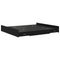 vidaXL Storage Bed Frame with Drawer with Headboard with Storage Black oak 200 x 200 cm