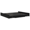 vidaXL Storage Bed Frame with Drawer with Headboard with Storage Black oak 200 x 200 cm