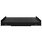 vidaXL Storage Bed Frame with Drawer with Headboard with Storage Black oak 200 x 200 cm