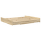 vidaXL Storage Bed Frame with Drawer with Headboard with Storage Sonoma oak 200 x 200 cm