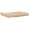 vidaXL Storage Bed Frame with Drawer with Headboard with Storage Sonoma oak 200 x 200 cm