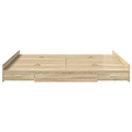 vidaXL Storage Bed Frame with Drawer with Headboard with Storage Sonoma oak 200 x 200 cm