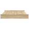 vidaXL Storage Bed Frame with Drawer with Headboard with Storage Sonoma oak 200 x 200 cm
