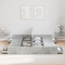 vidaXL Storage Bed Frame with Drawer with Headboard with Storage Concrete grey 200 x 200 cm