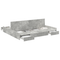 vidaXL Storage Bed Frame with Drawer with Headboard with Storage Concrete grey 200 x 200 cm