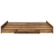 vidaXL Storage Bed Frame with Drawer with Headboard with Storage Old wood 200 x 200 cm