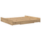 vidaXL Storage Bed Frame with Drawer with Headboard with Storage Artisan oak 200 x 200 cm
