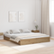 vidaXL Storage Bed Frame with Drawer with Headboard with Storage Artisan oak 200 x 200 cm