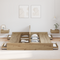 vidaXL Storage Bed Frame with Drawer with Headboard with Storage Artisan oak 200 x 200 cm