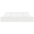 vidaXL Storage Bed Frame with Drawer with Headboard with Storage White 180 x 200 cm