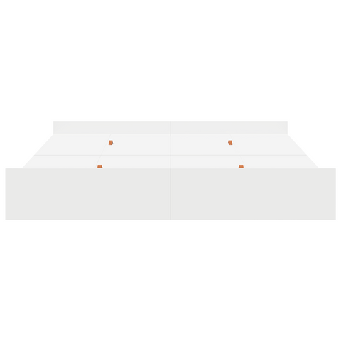vidaXL Storage Bed Frame with Drawer with Headboard with Storage White 180 x 200 cm