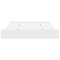 vidaXL Storage Bed Frame with Drawer with Headboard with Storage White 180 x 200 cm