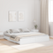 vidaXL Storage Bed Frame with Drawer with Headboard with Storage White 180 x 200 cm