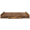 vidaXL Storage Bed Frame with Drawer with Headboard with Storage Smoked oak 180 x 200 cm