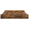 vidaXL Storage Bed Frame with Drawer with Headboard with Storage Smoked oak 180 x 200 cm