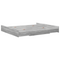 vidaXL Storage Bed Frame with Drawer with Headboard with Storage Grey sonoma 180 x 200 cm