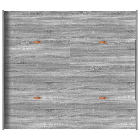 vidaXL Storage Bed Frame with Drawer with Headboard with Storage Grey sonoma 180 x 200 cm