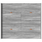 vidaXL Storage Bed Frame with Drawer with Headboard with Storage Grey sonoma 180 x 200 cm